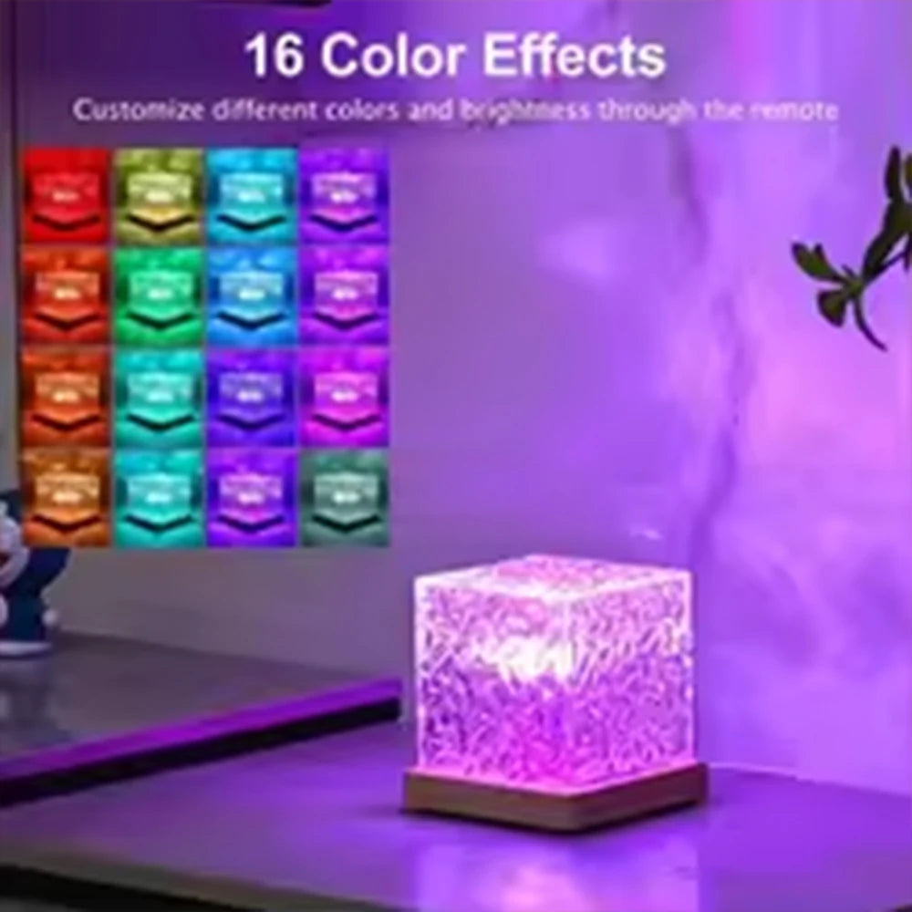 Lampara de cristal RGB 16 Colores con control remoto